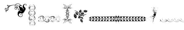 Unpublished Ornaments Two font preview